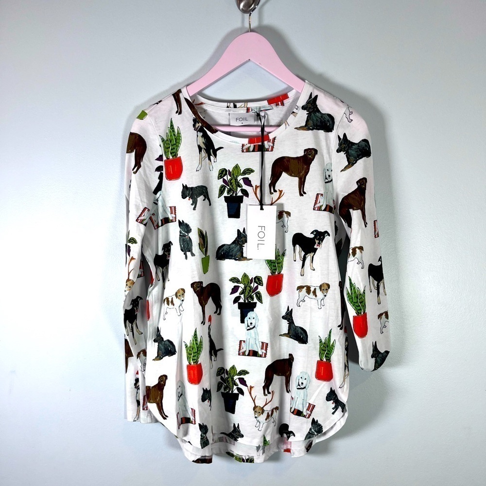Foil A Christmas Tale Tee Long Sleeve NWT Size Small